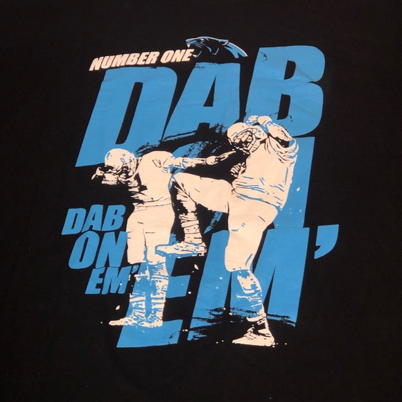 Men’s KEYA Carolina Panthers Cam Newton Graphic Short Sleeve T-Shirt Size Large - Picture 2 of 4